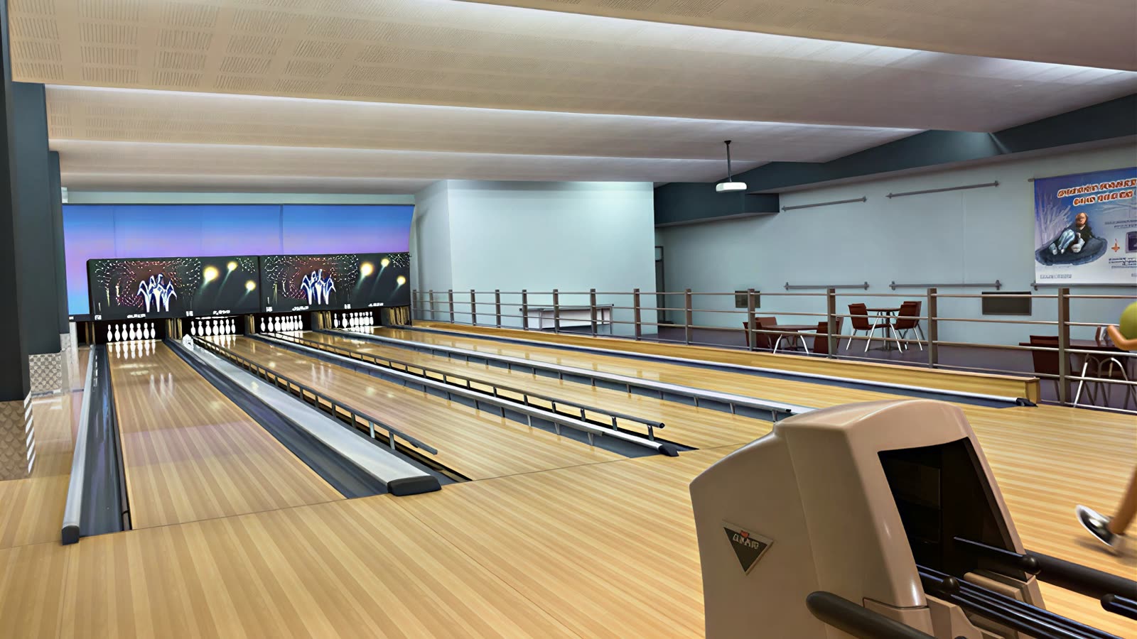 Bowling Mega Mall Rabat — pistes AMF Hay Riad