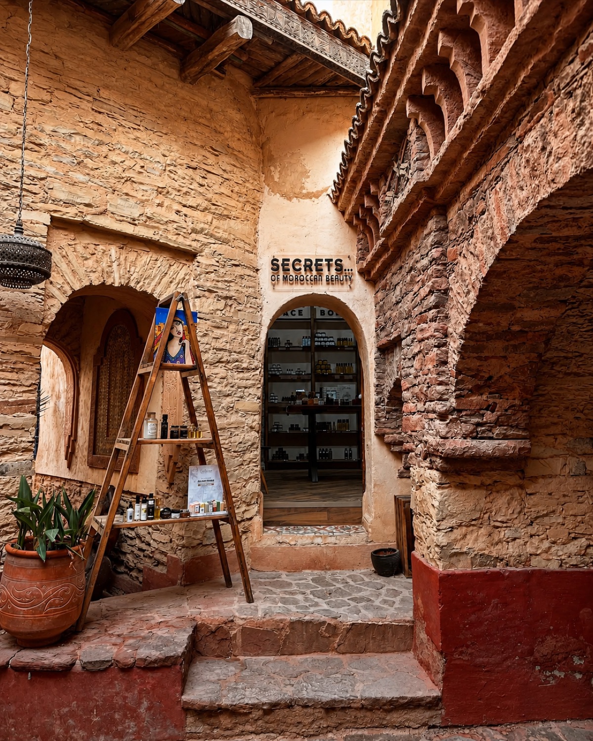 Boutique d'artisanat et de cosmétiques traditionnels à Agadir