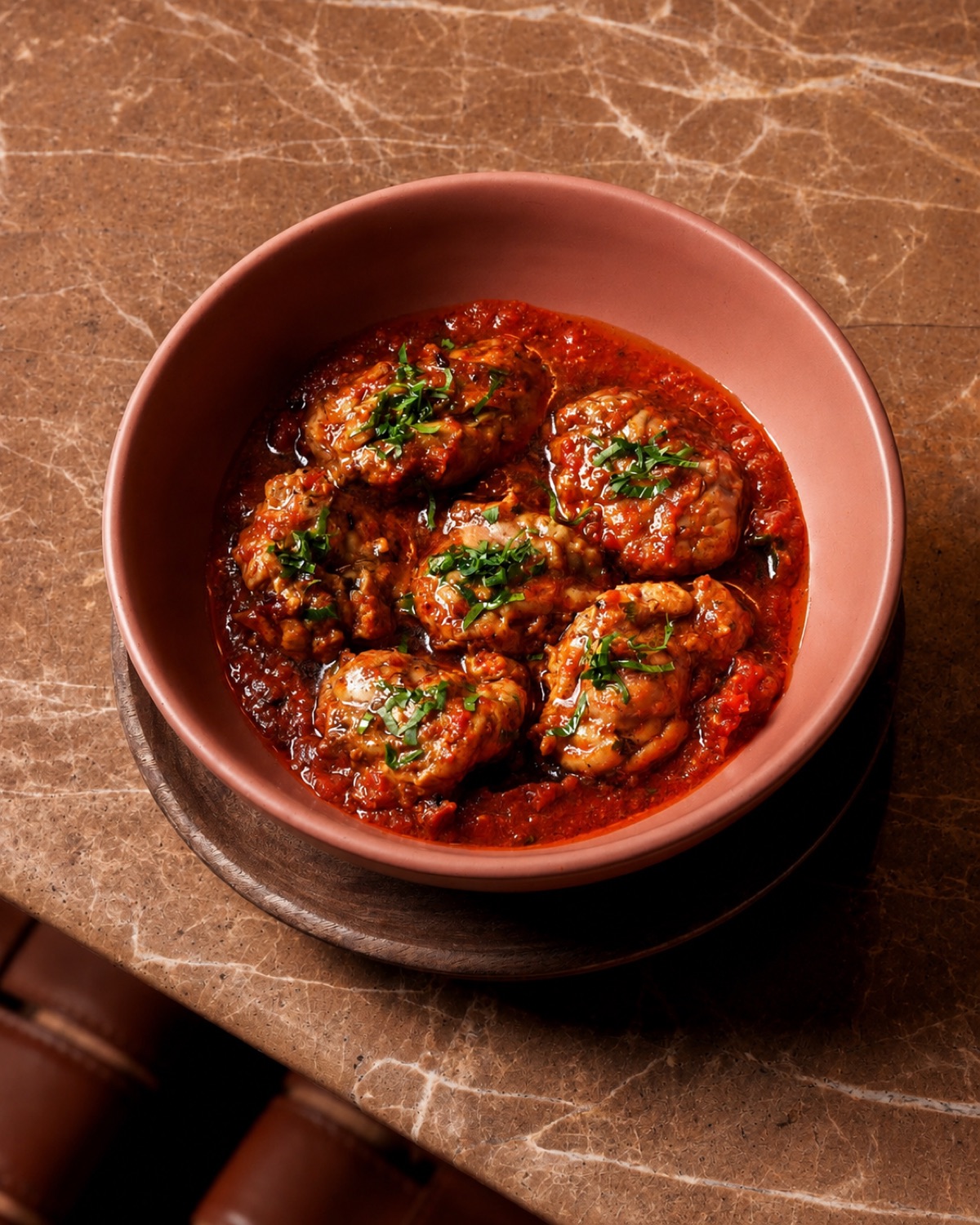 Boulettes mijotées en sauce tomate chez Sahbi Sahbi