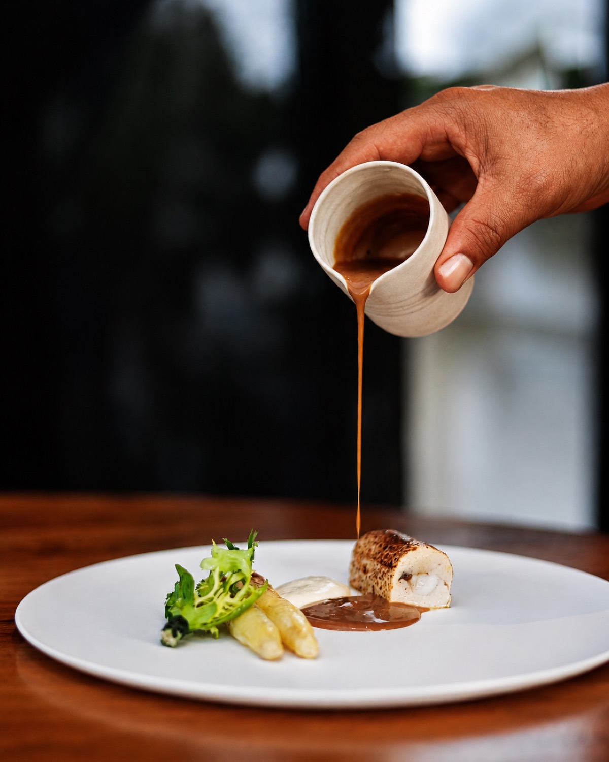 Plat gastronomique dressé chez Table 3